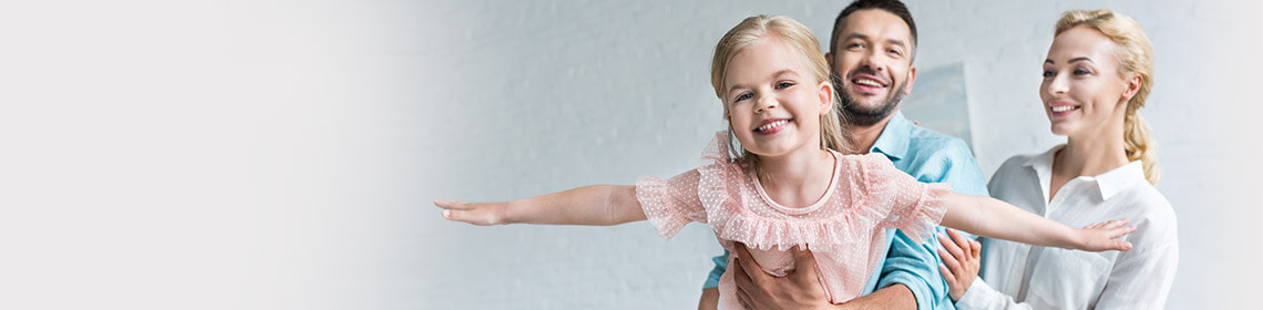 Banner image with happy, smiling people