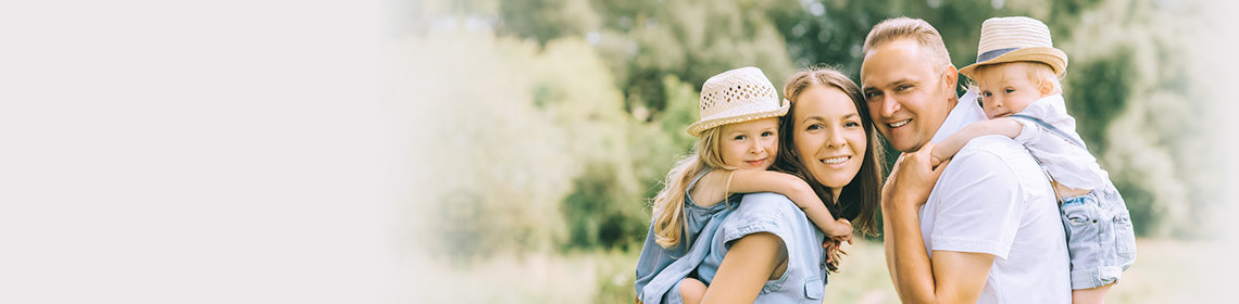 Banner image with happy, smiling people