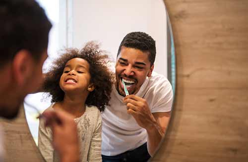 Child Brushing Teeth